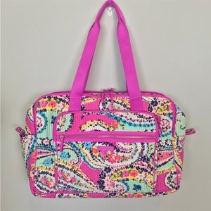 Vera Bradley Wildflower Paisley Deluxe Weekend Bag